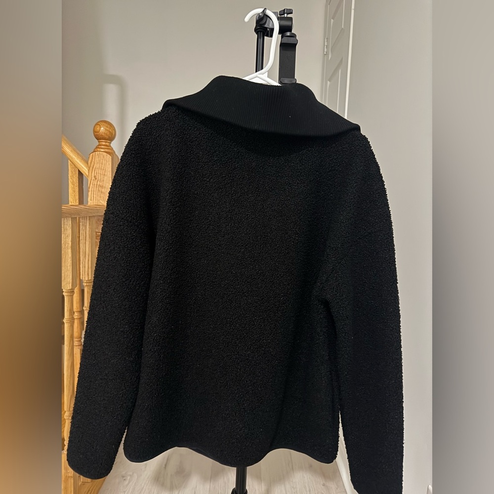 Elle Women's Black Zip-Up Jacket/ size Medium - Picture 5 of 11